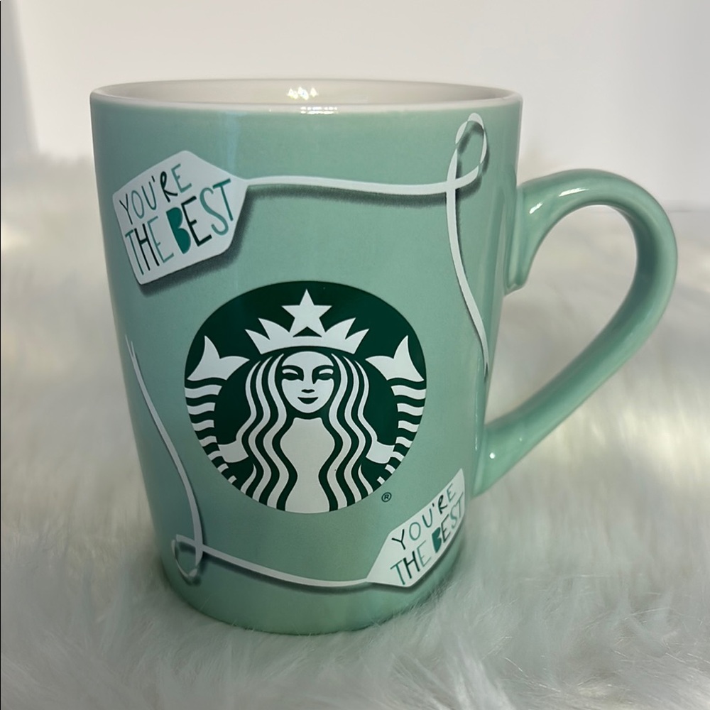 Starbucks mug “You're the Best" mint green 10fl oz 2020 collection coffee/tea